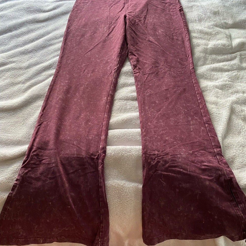 Maroon Flared Pants